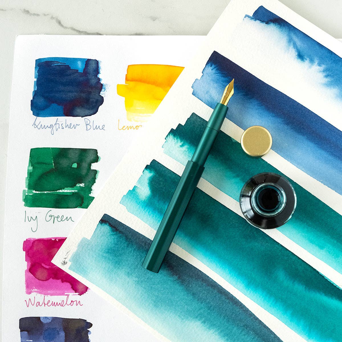 The Studio Pocket Fountain Pen 2.0: Ivy / Architect