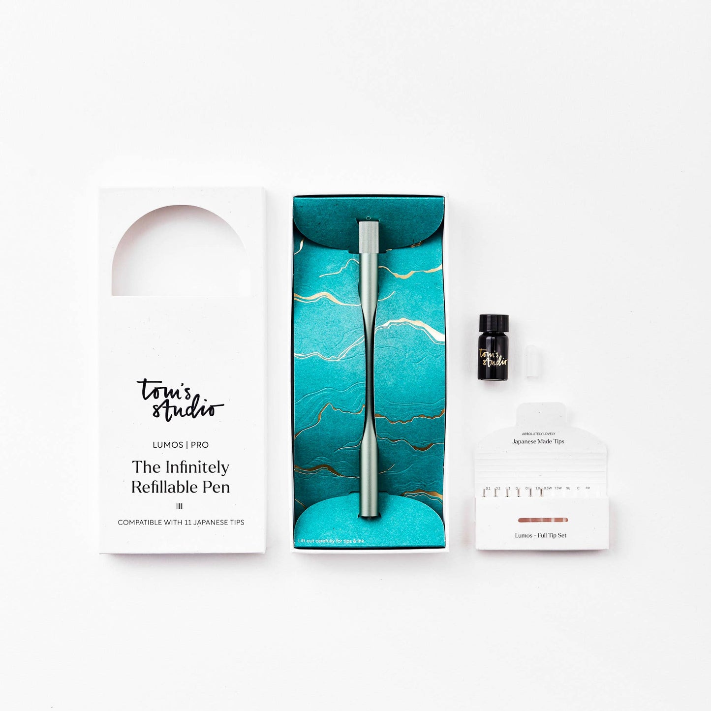 Lumos Pro - Refillable Multi-Tip Pen: Midnight / Duo Tip