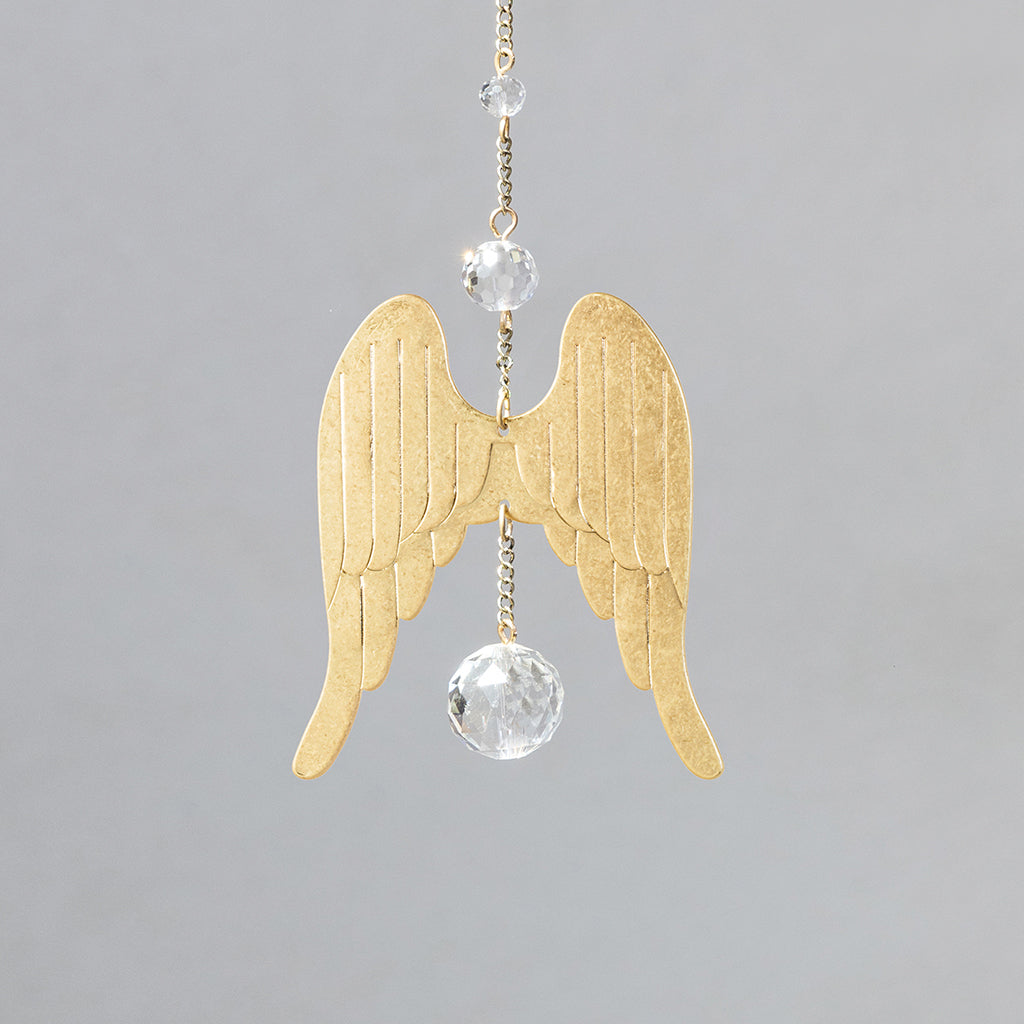 Mini Brass Suncatcher - Wings