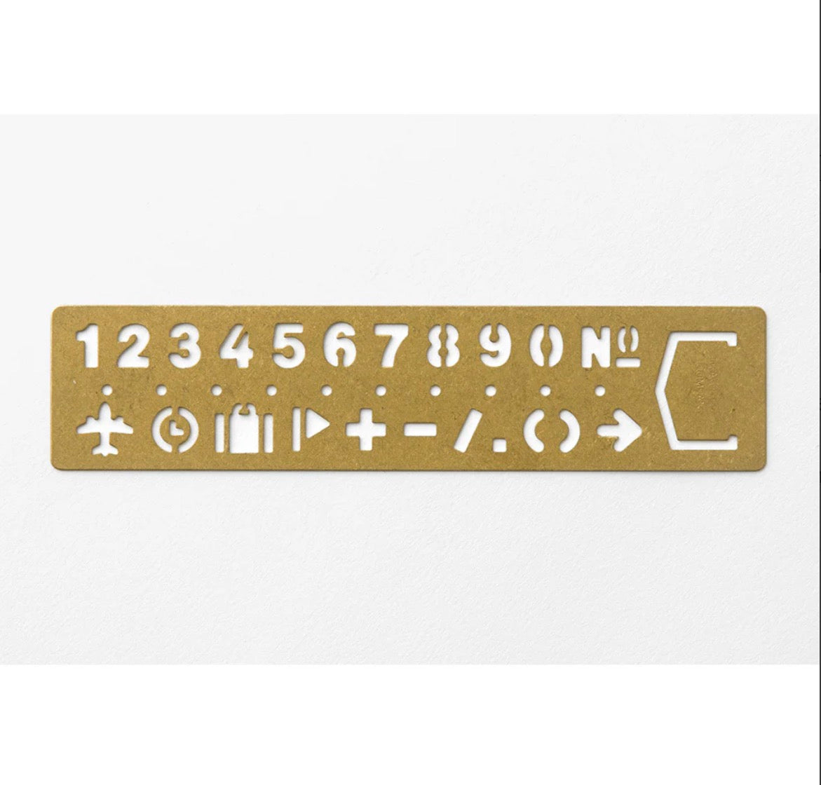 Traveler’s Brass Template Bookmark Number
