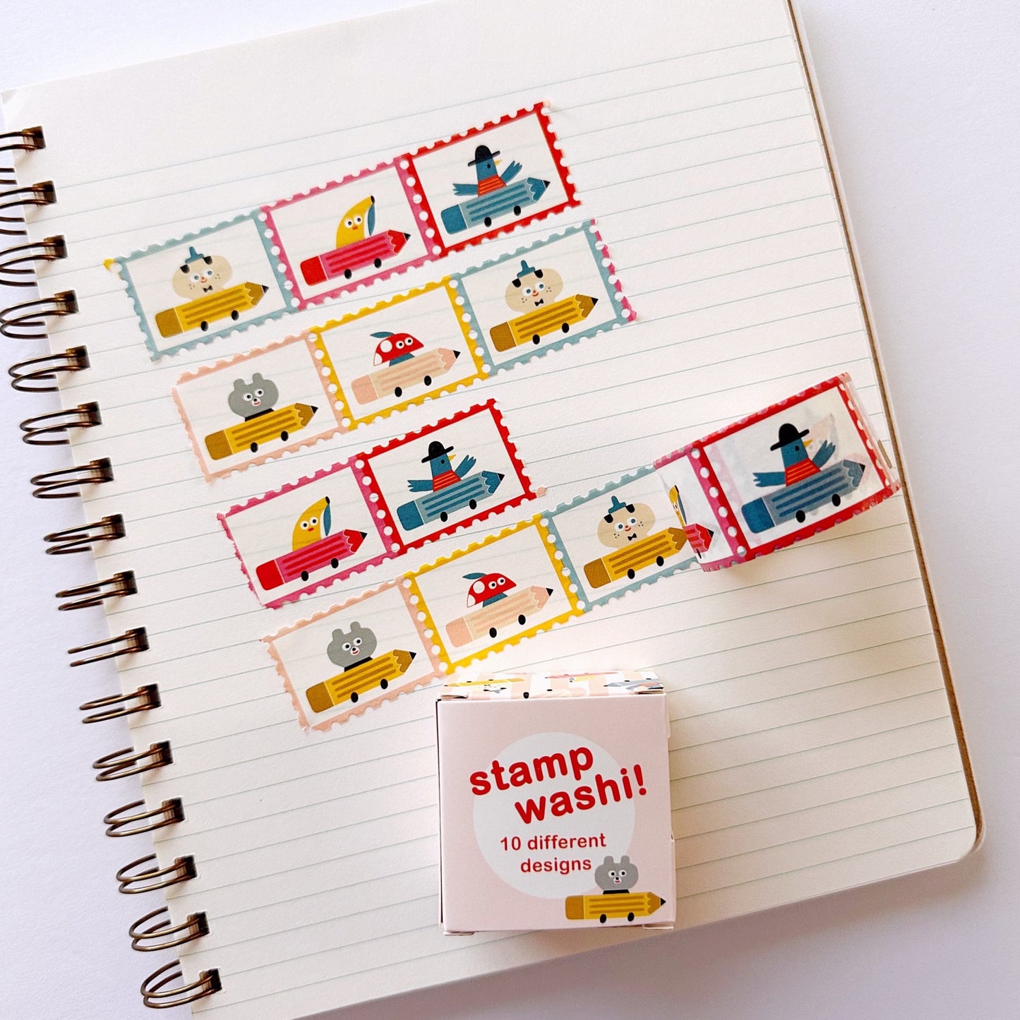 2025 Stamp Washi Tape - Pencil Cars