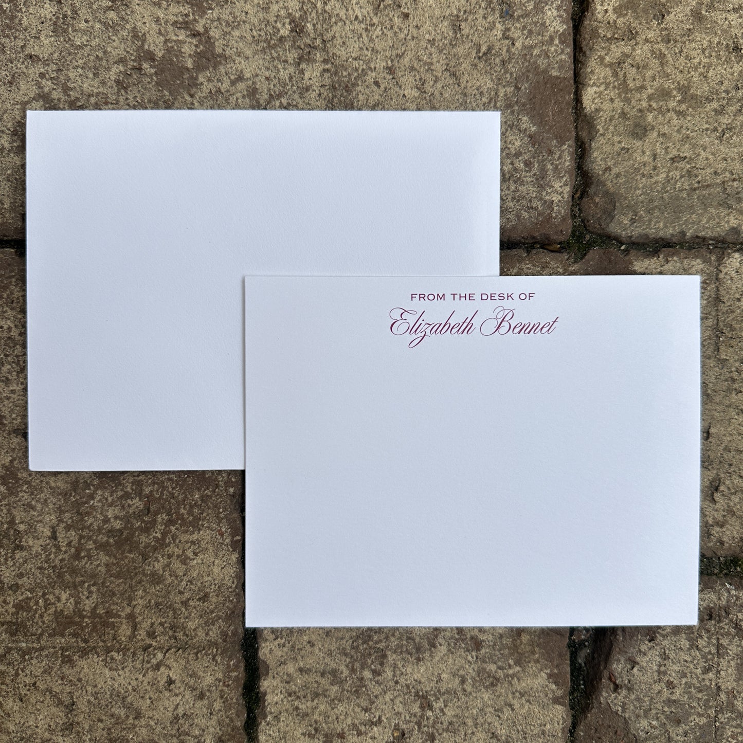 Personalized Stationery - From The Desk Of - Script Font