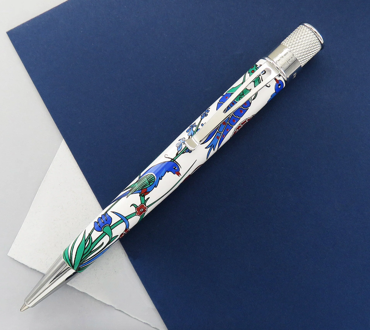 Metropolitan Iznik Garden (Blue Birds) Tornado Rollerball
