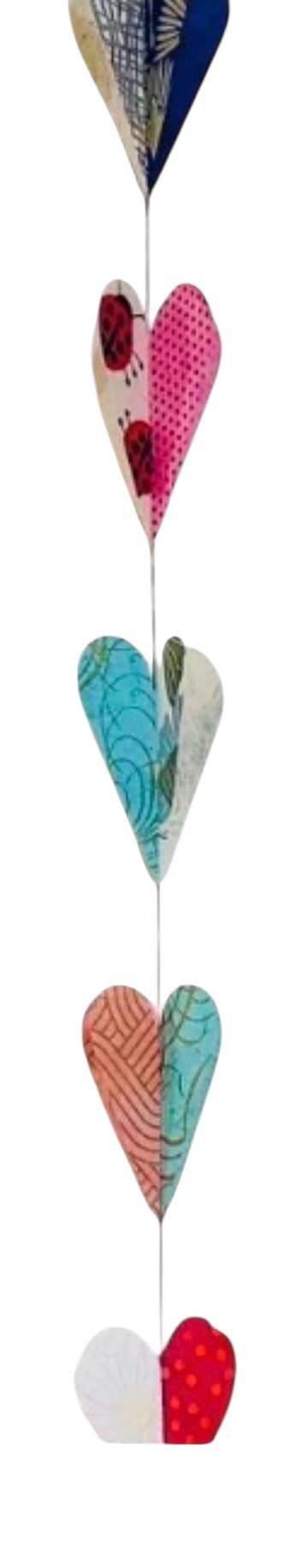 3D Paper garlands: Love & Romance