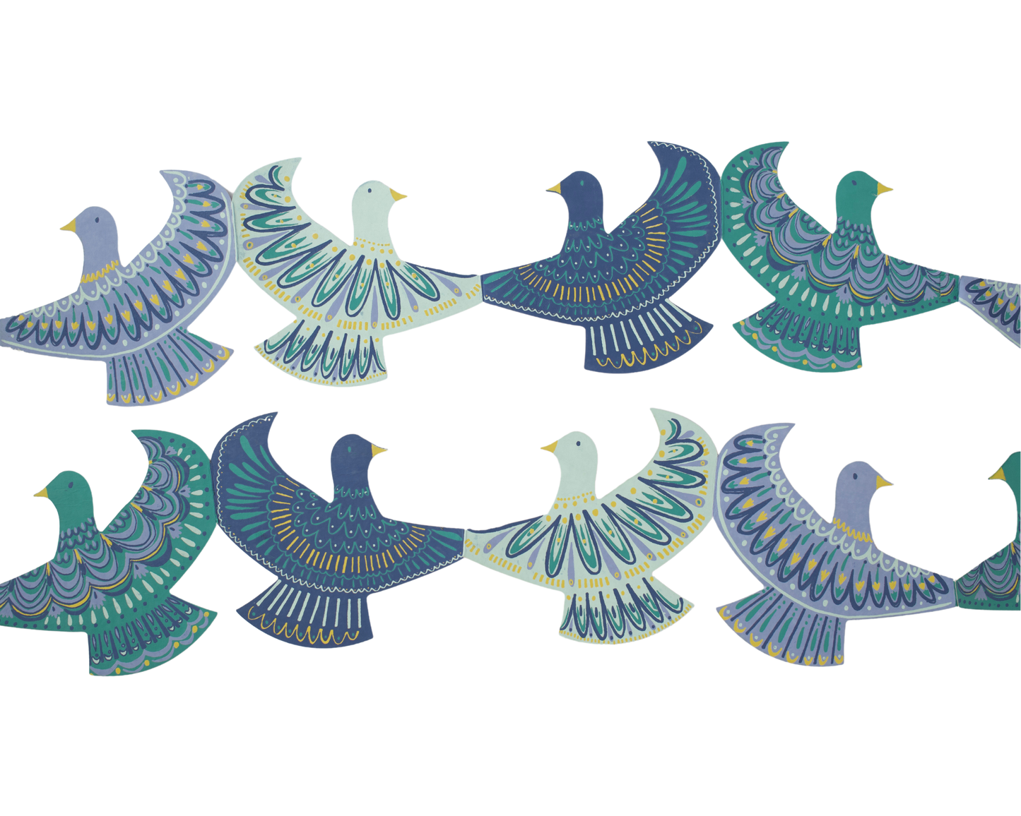 Dove Concertina Garland