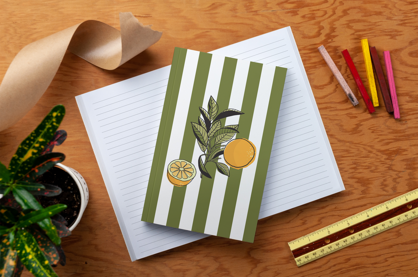 Cabana Oranges Layflat Notebook