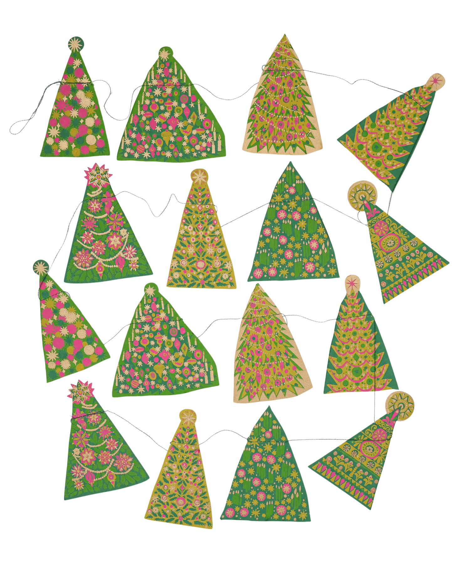 Midcentury Trees Garland