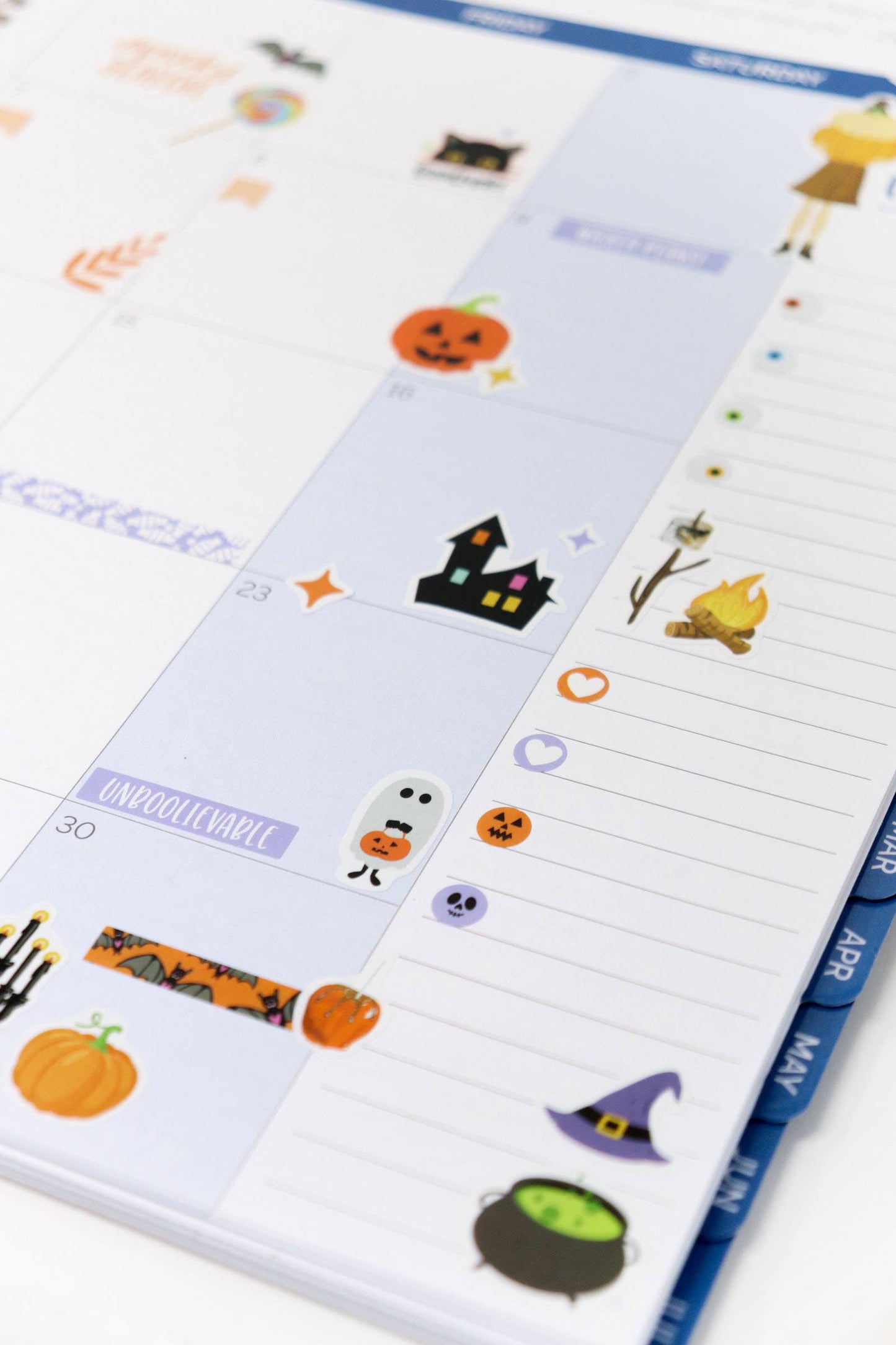 Planner Sticker Pack, 14 Page Monthly Celebrations