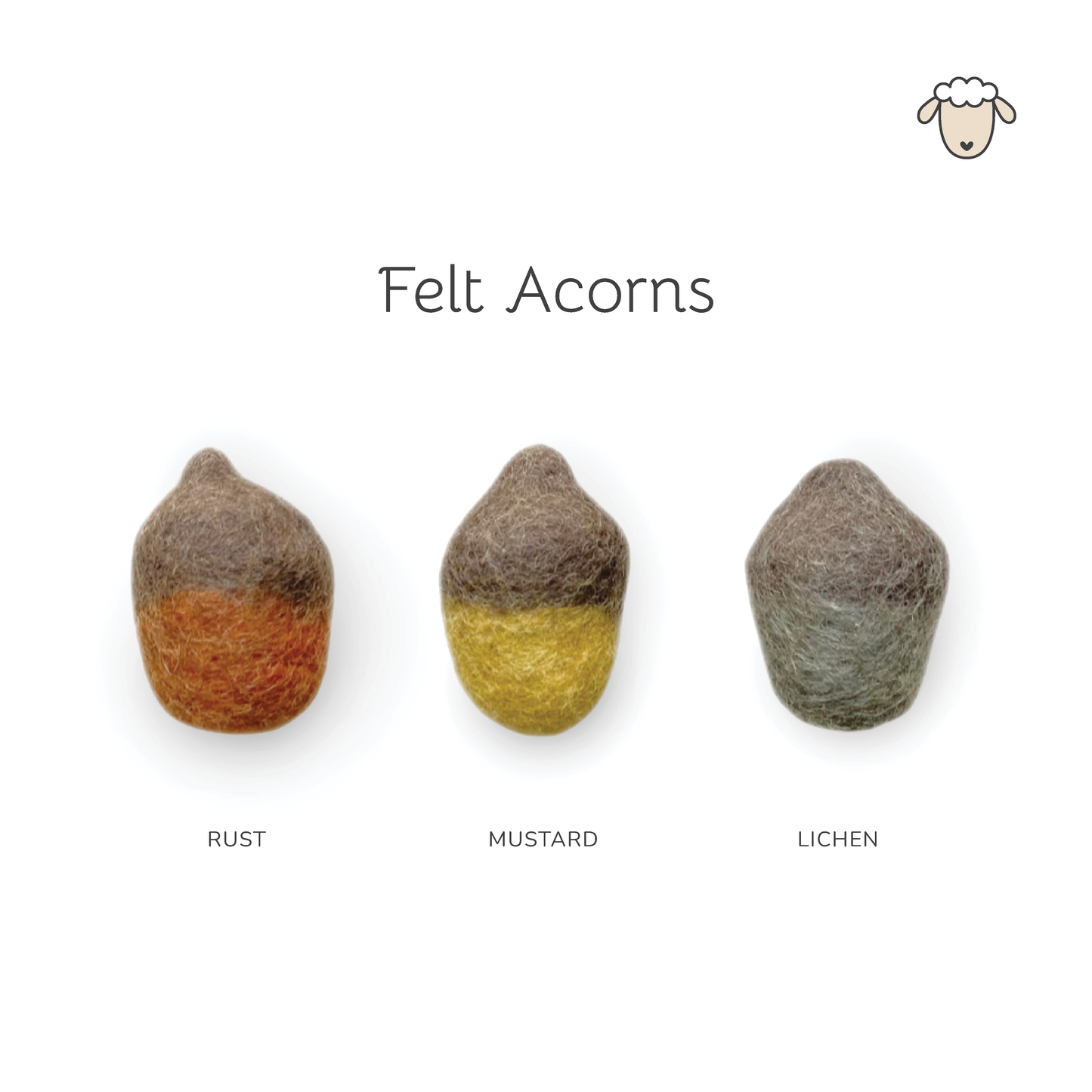 Felt Acorns