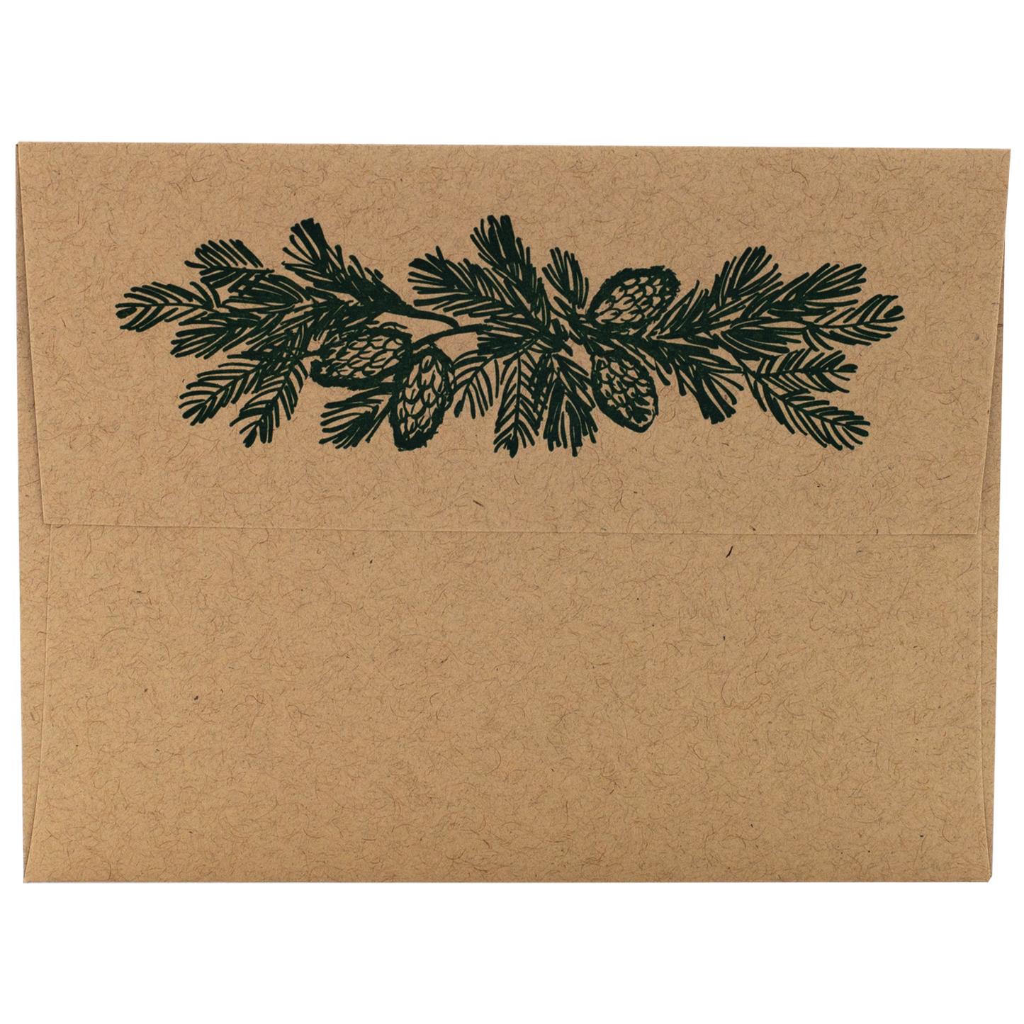 Pine Branches Note Cards with Letterpress Envelopes