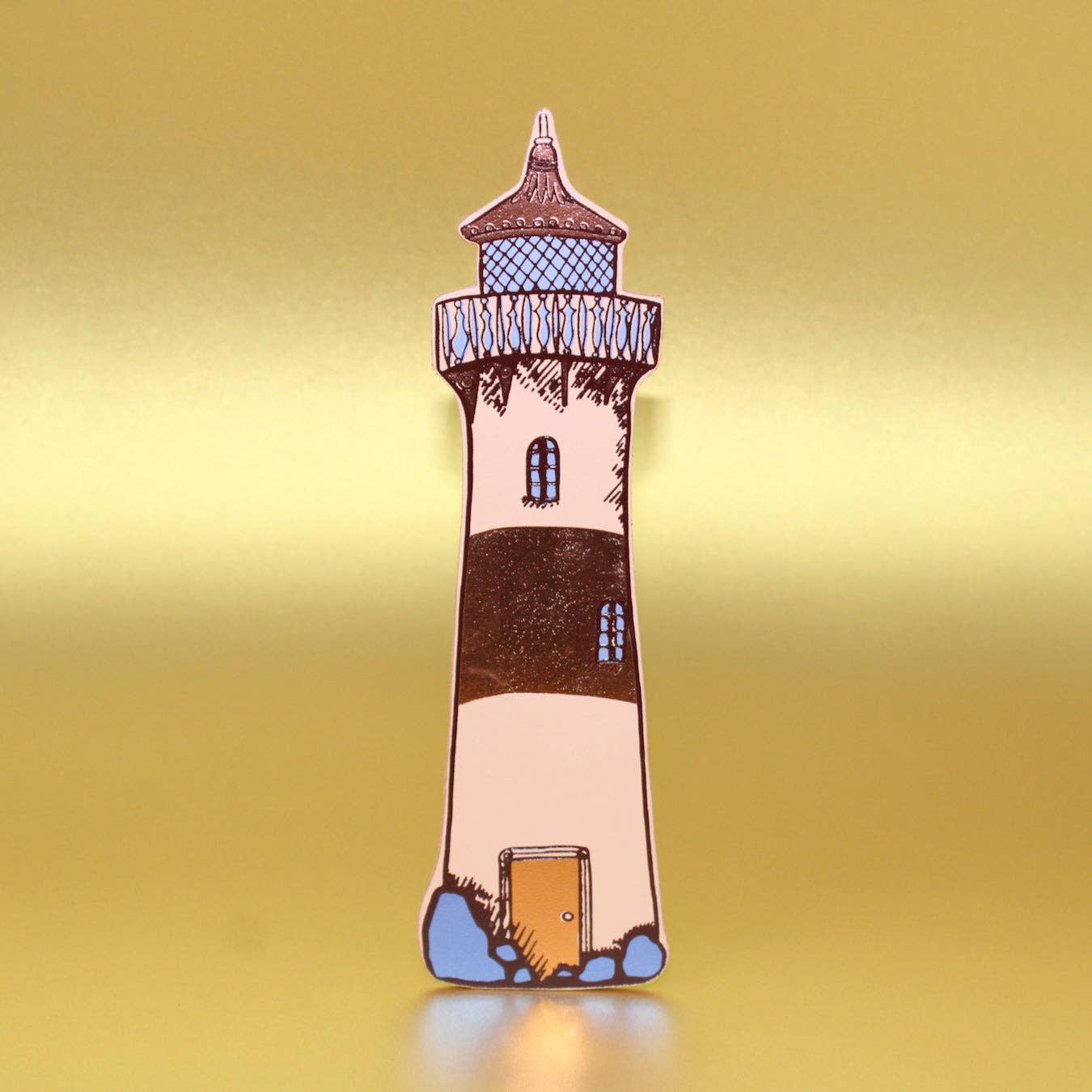 Lighthouse Bookmark: Cornflower