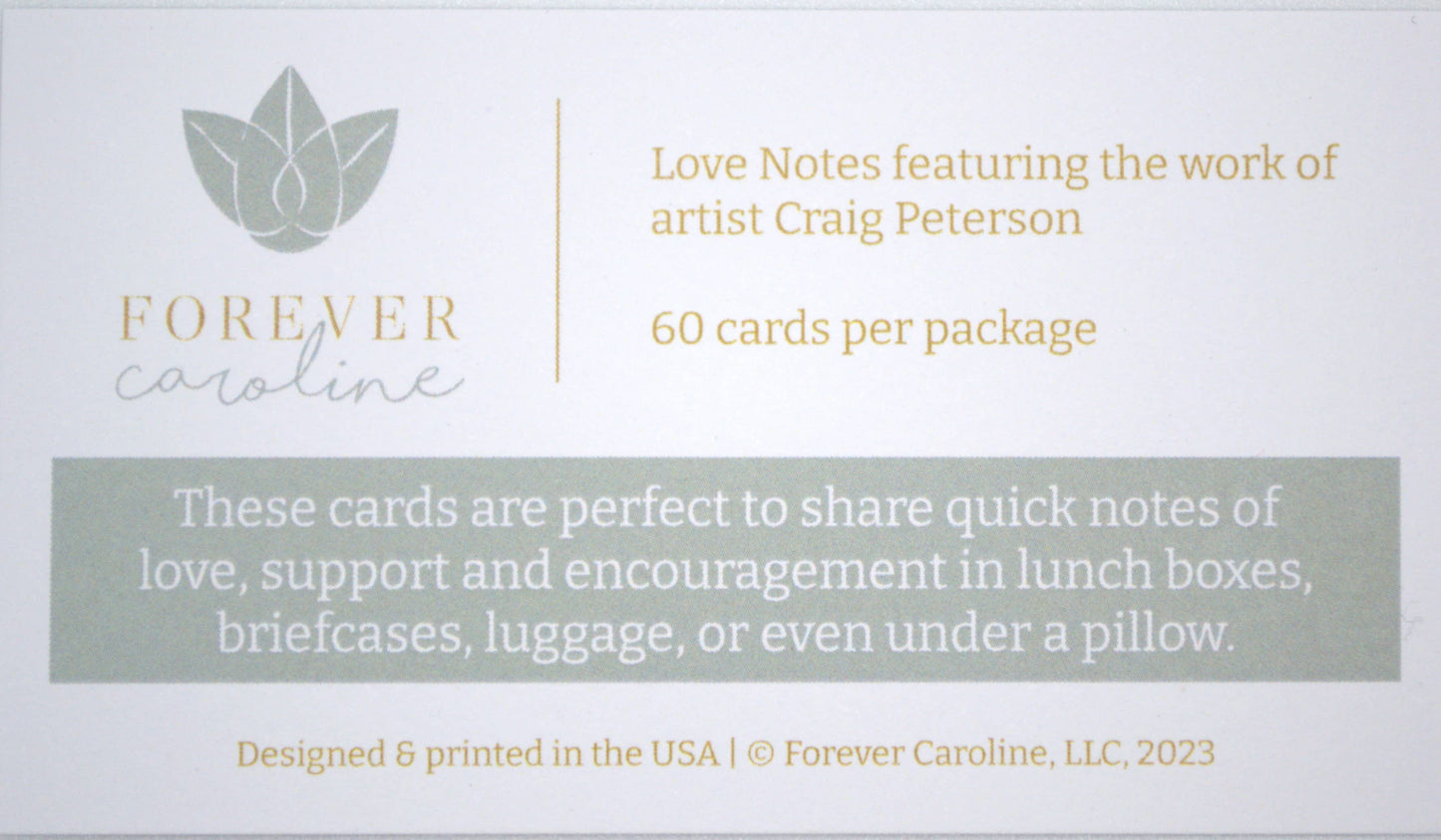 Monarch Butterfly Tiny Cards | Pack of 60 "Love Notes"