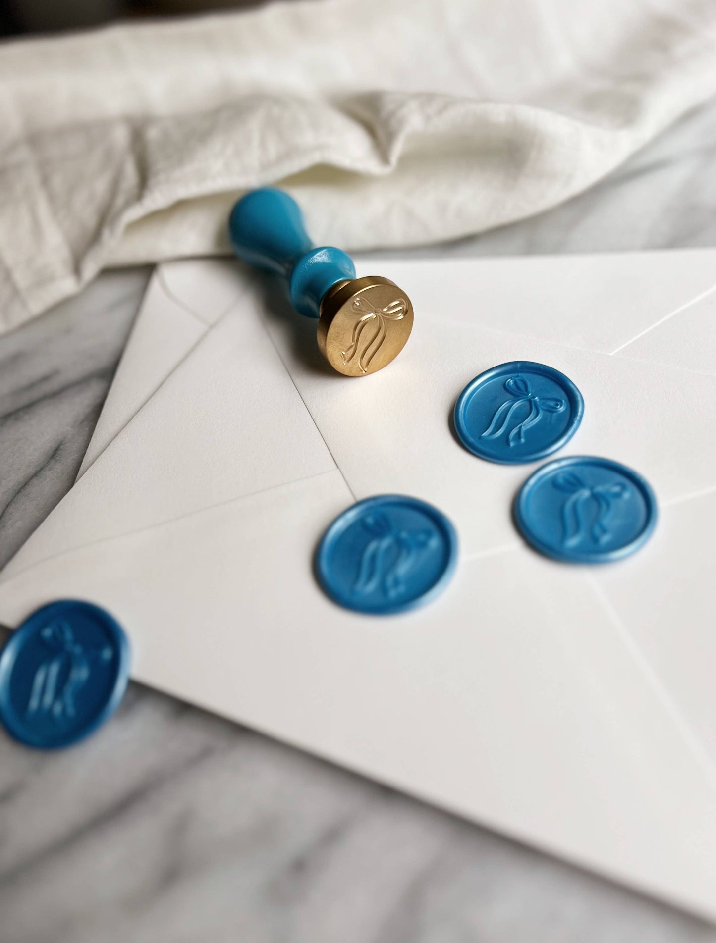 Wax seal stamp and wax stick set: Cherry Blossom