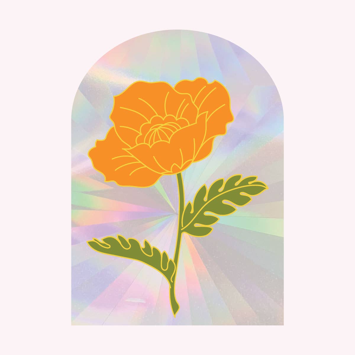 Sun Catcher Decal - Poppy