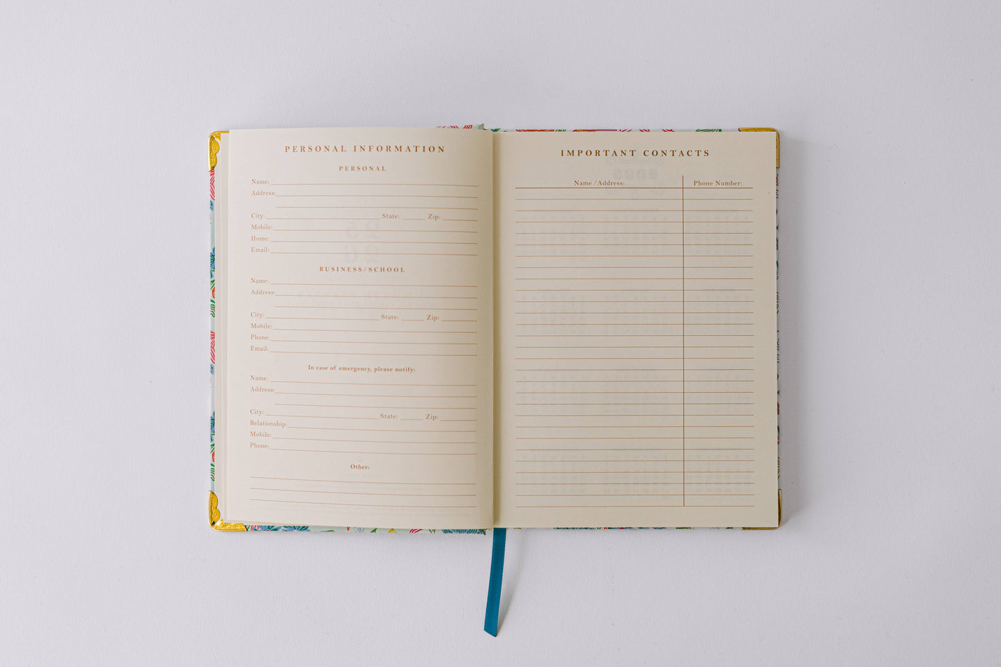 2026 Birds and Bows 17-Month Medium Bound Planner