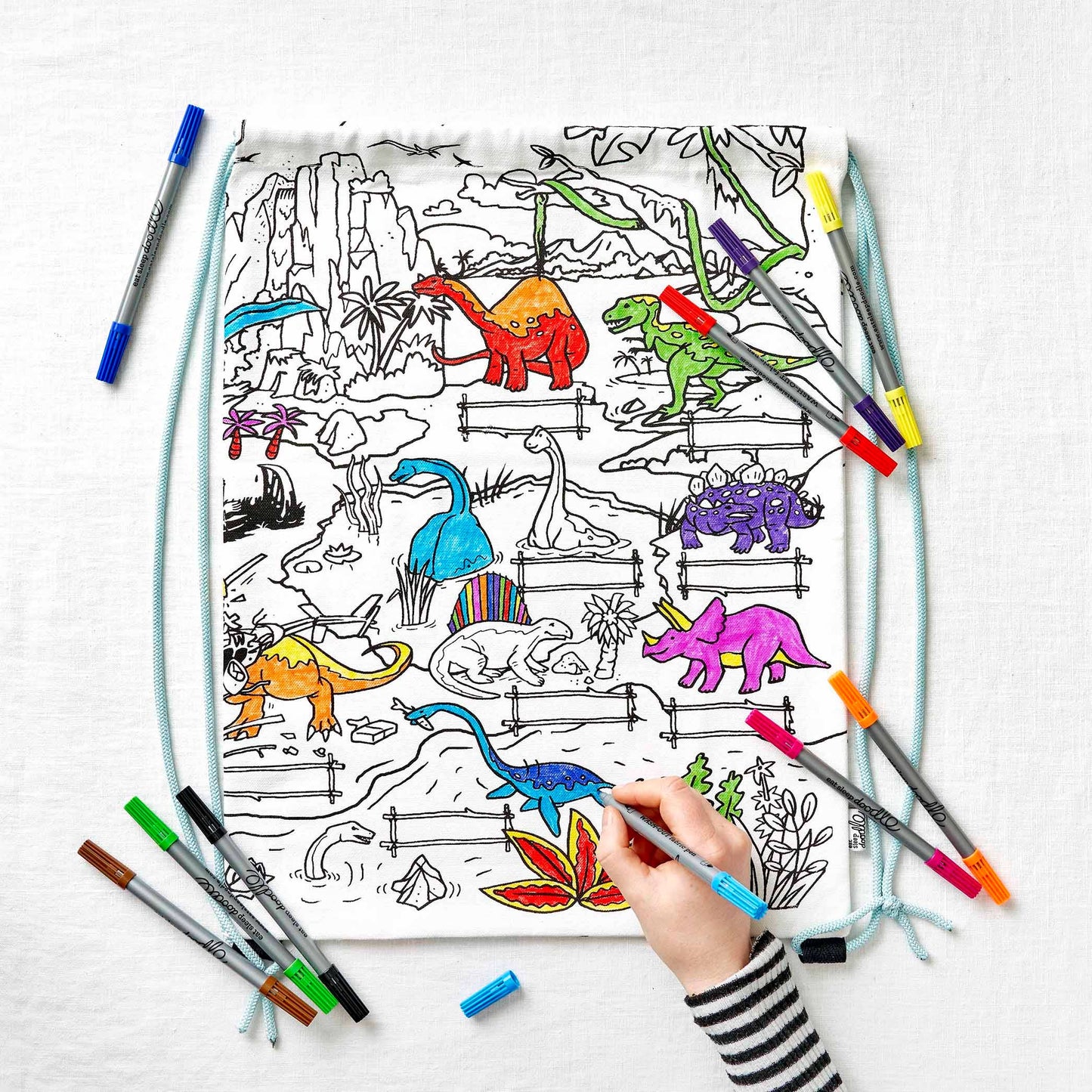 DIY Coloring Kit - Dinosaur Backpack