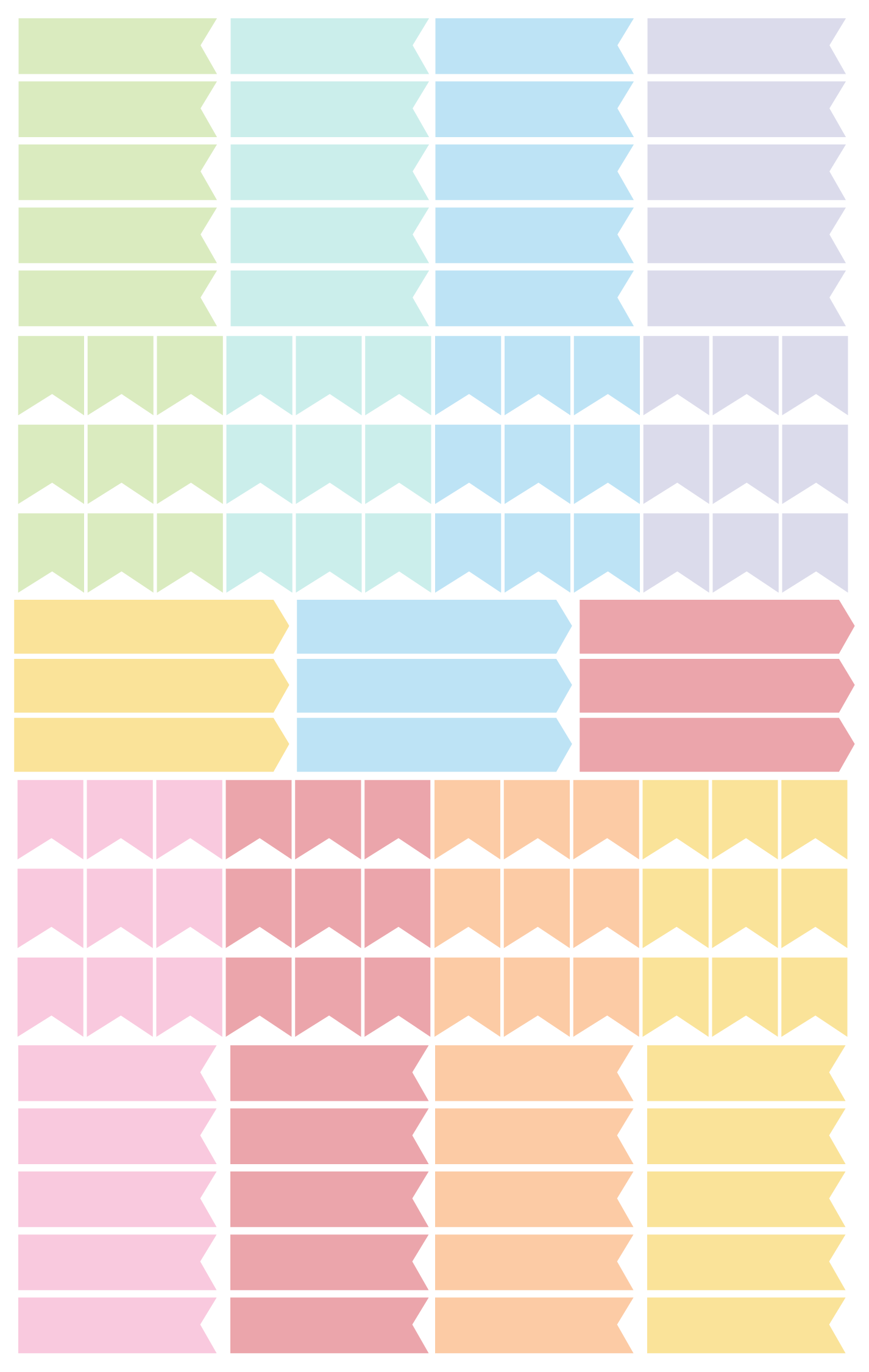 Planner Sticker Pack, 14 Page Monthly Celebrations