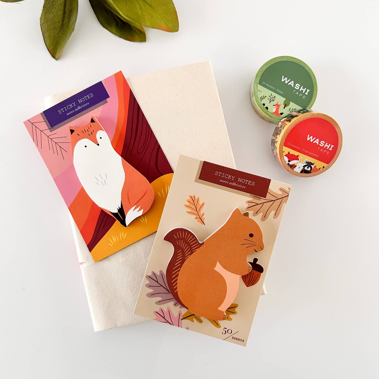 Fox Die Cut Sticky Notes
