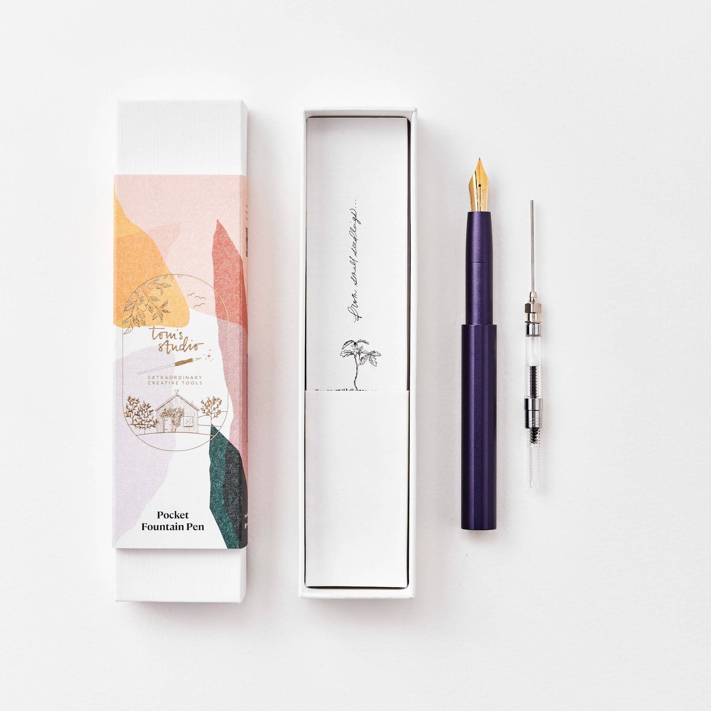 The Studio Pocket Fountain Pen 2.0: Ivy / Architect