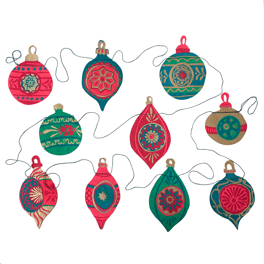 Christmas Ornament Bauble Garland