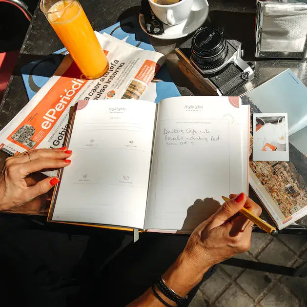 Off Piste A5 Hardcover Guided Travel Journal