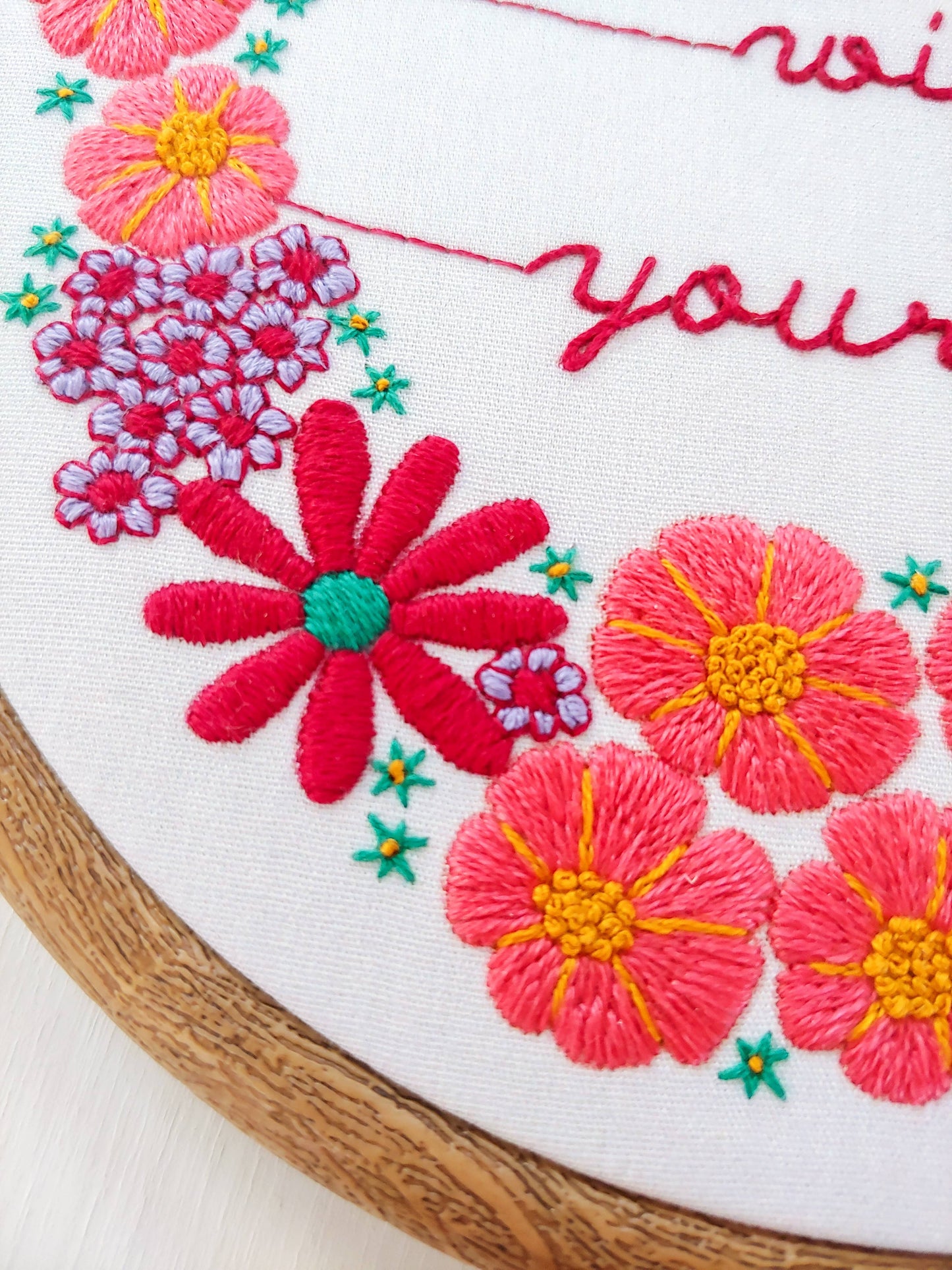 Be gentle with yourself embroidery kit