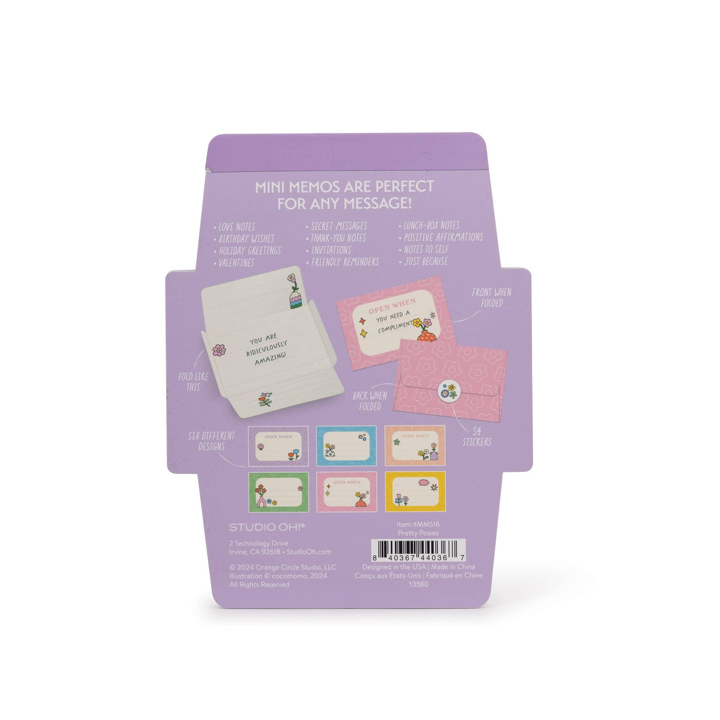 Pretty Posies Mini Memos with Stickers