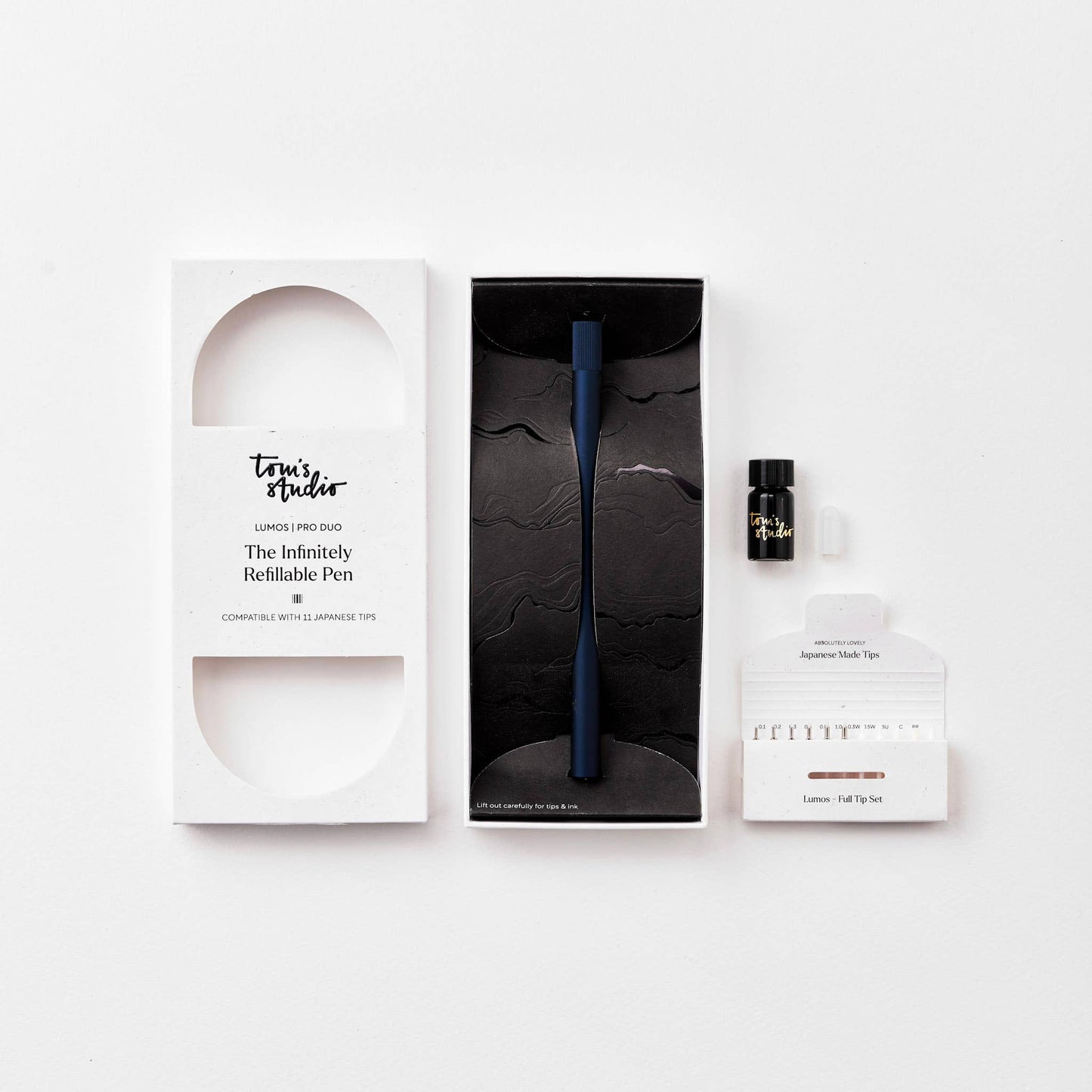 Lumos Pro - Refillable Multi-Tip Pen: Midnight / Duo Tip