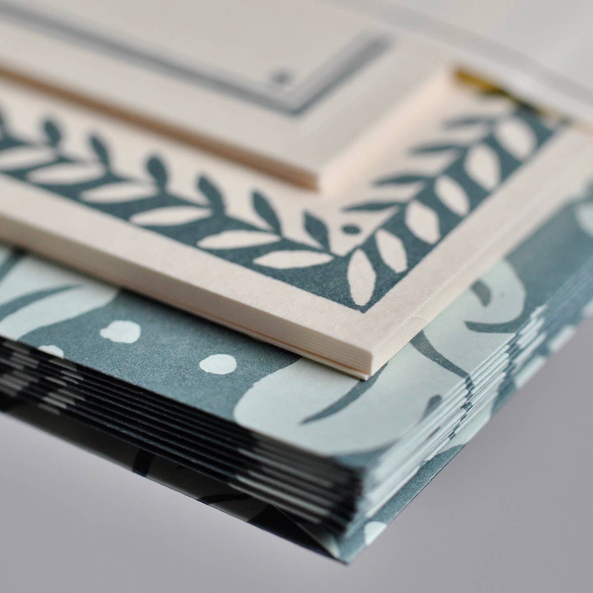 Set of Notecards and Envelopes Quercus Duck Egg