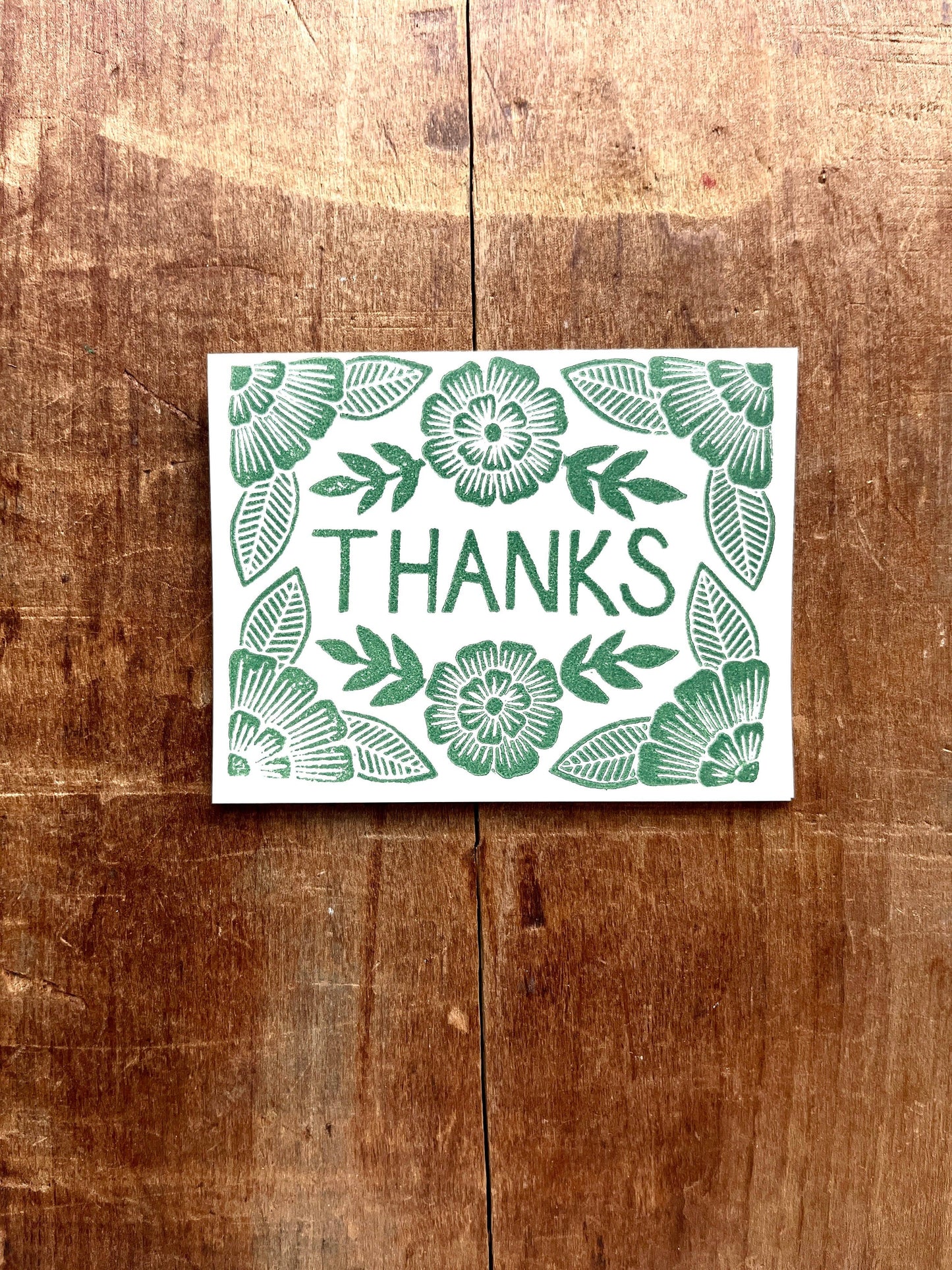 "Thanks," Block Printed Boxed Set