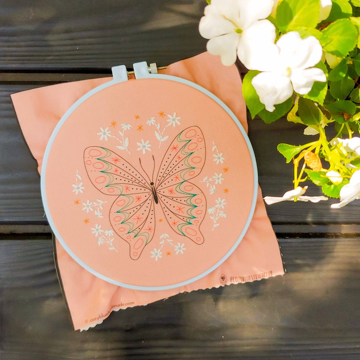 butterfly embroidery kit