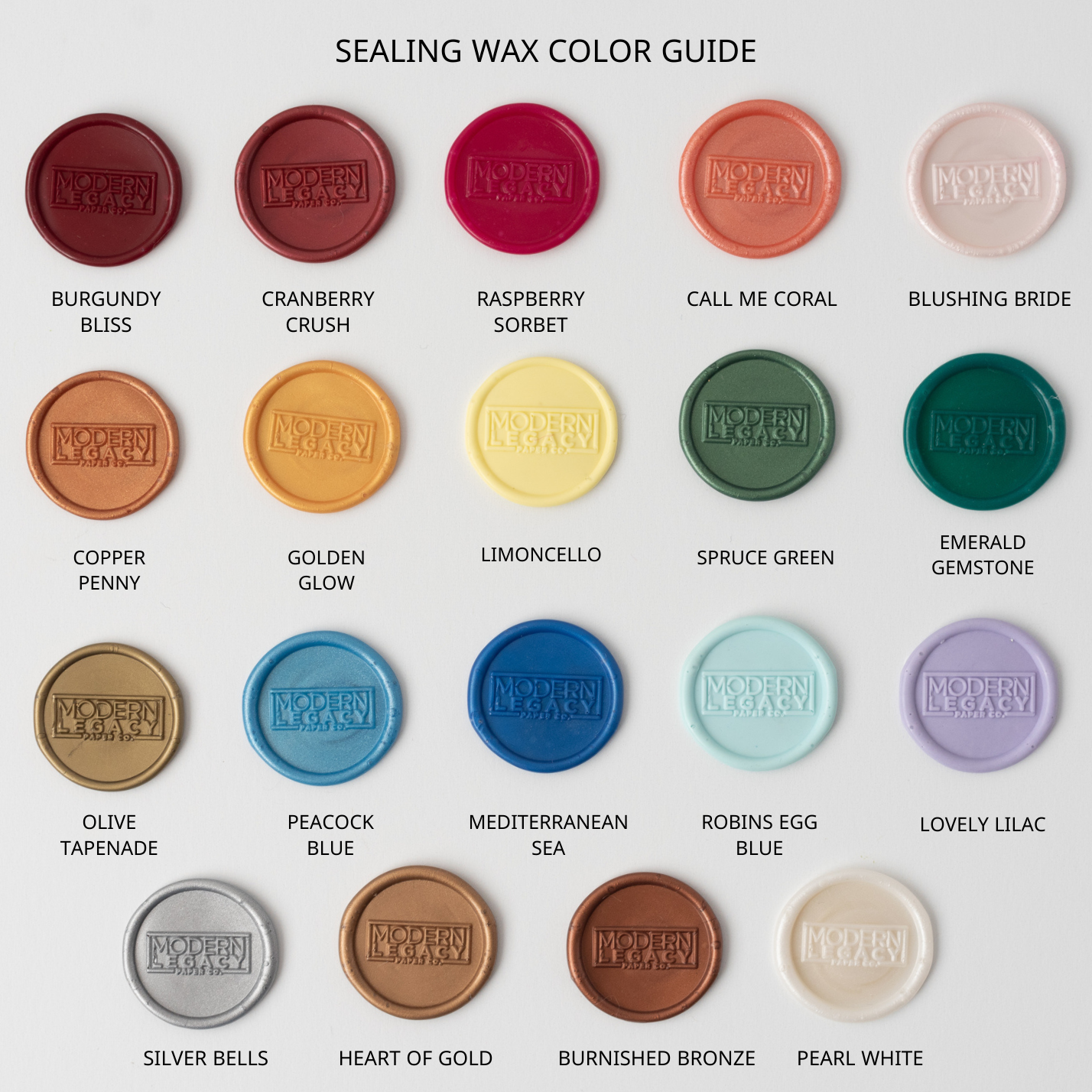 Seashell Wax Seal Stamp Kit: Robins Egg / Jar of Sealing Wax Beads