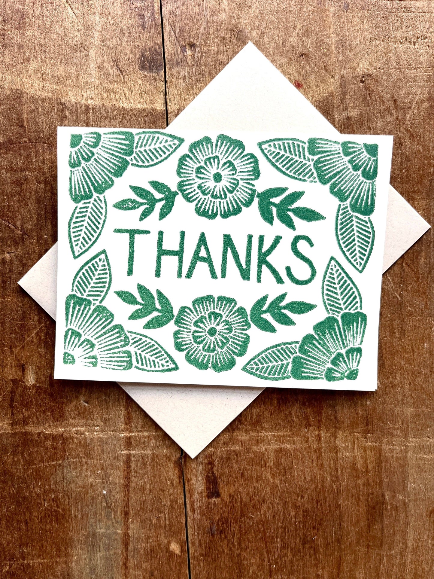 "Thanks," Block Printed Boxed Set