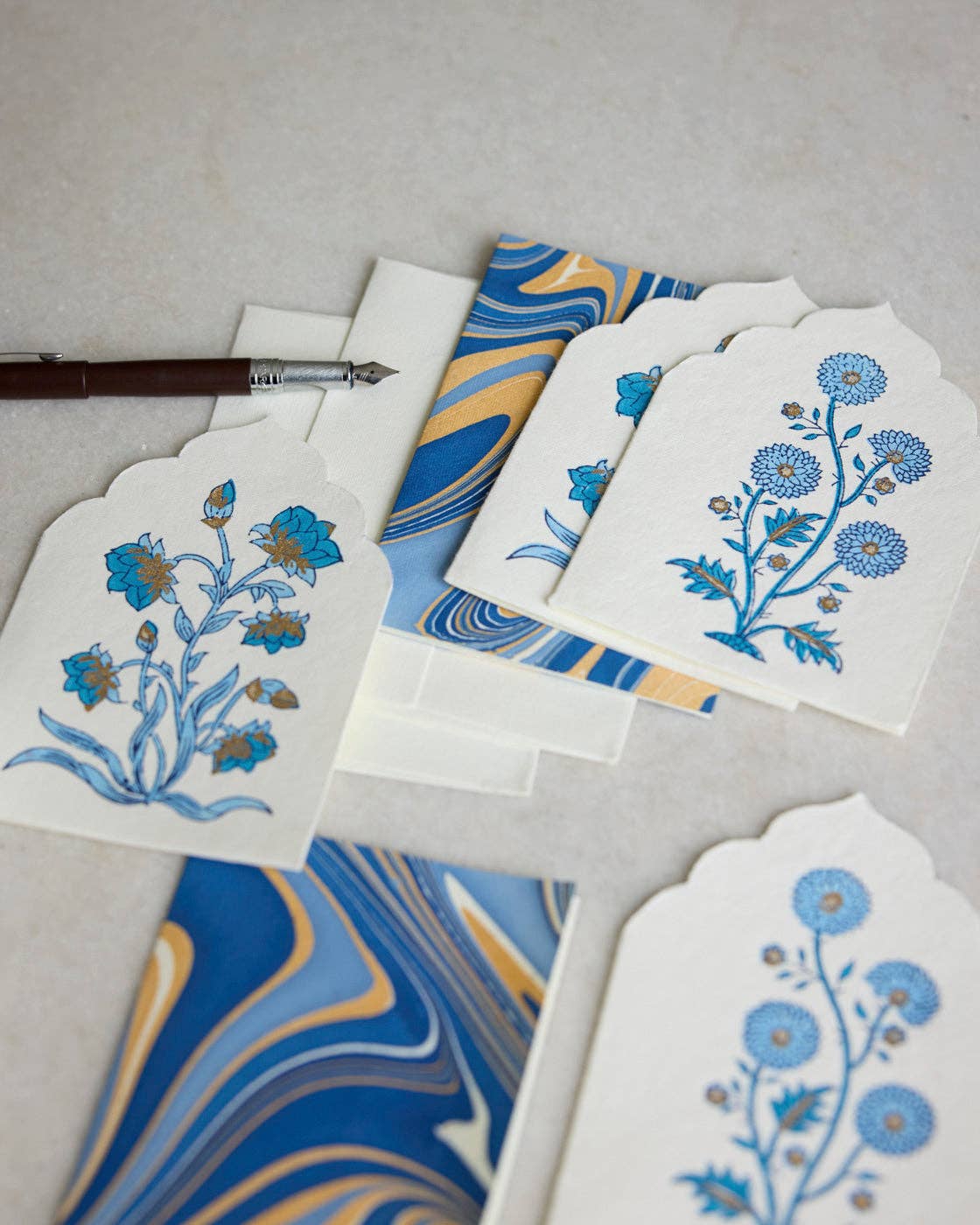 Artisan Notecard Set - Sandook Sapphire