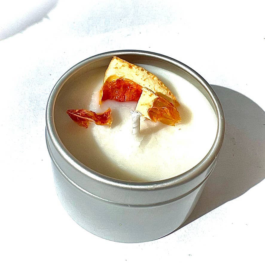 Pink Grapefruit: 4 oz Botanical Citrus Soy Candle