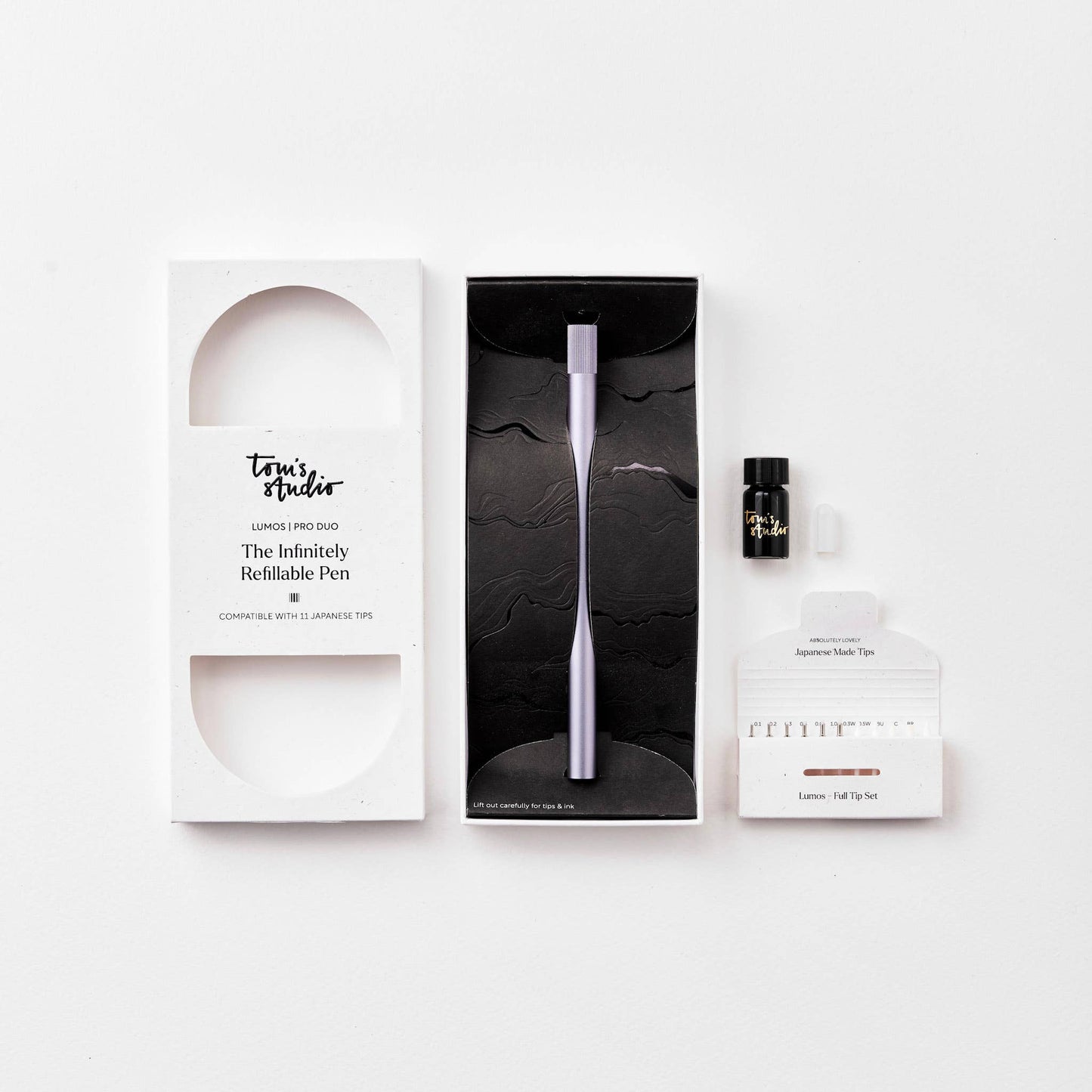 Lumos Pro - Refillable Multi-Tip Pen: Midnight / Duo Tip