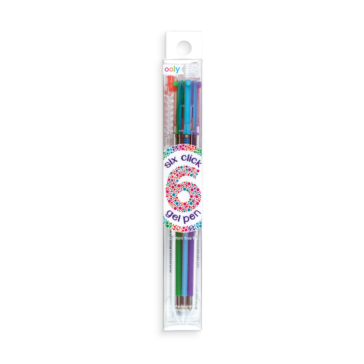 Six Click Colored Gel Pen - Classic (1 P)