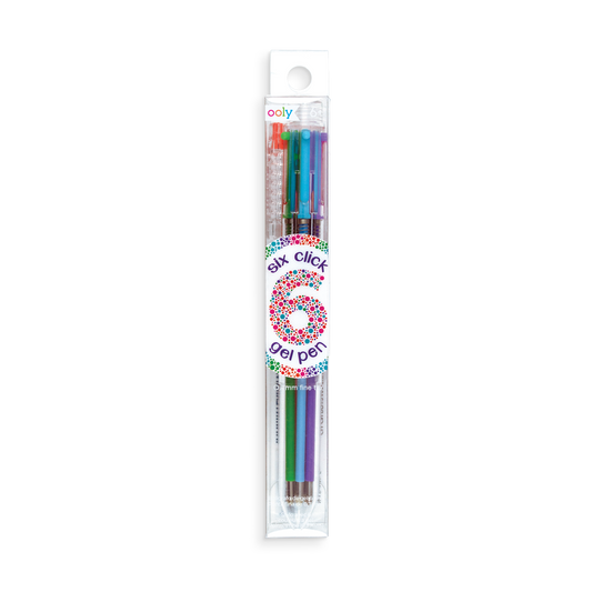 Six Click Colored Gel Pen - Classic (1 P)