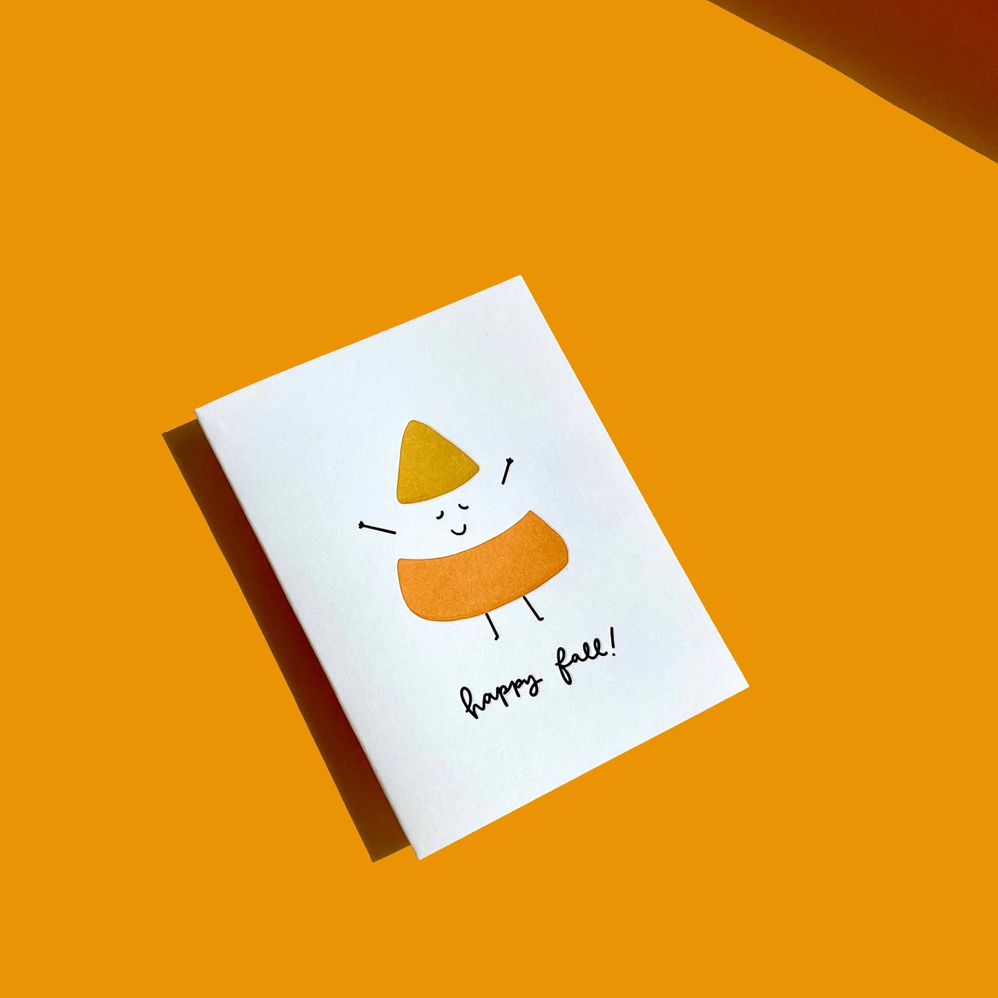 Happy Fall Candy Corn - Halloween Fall card