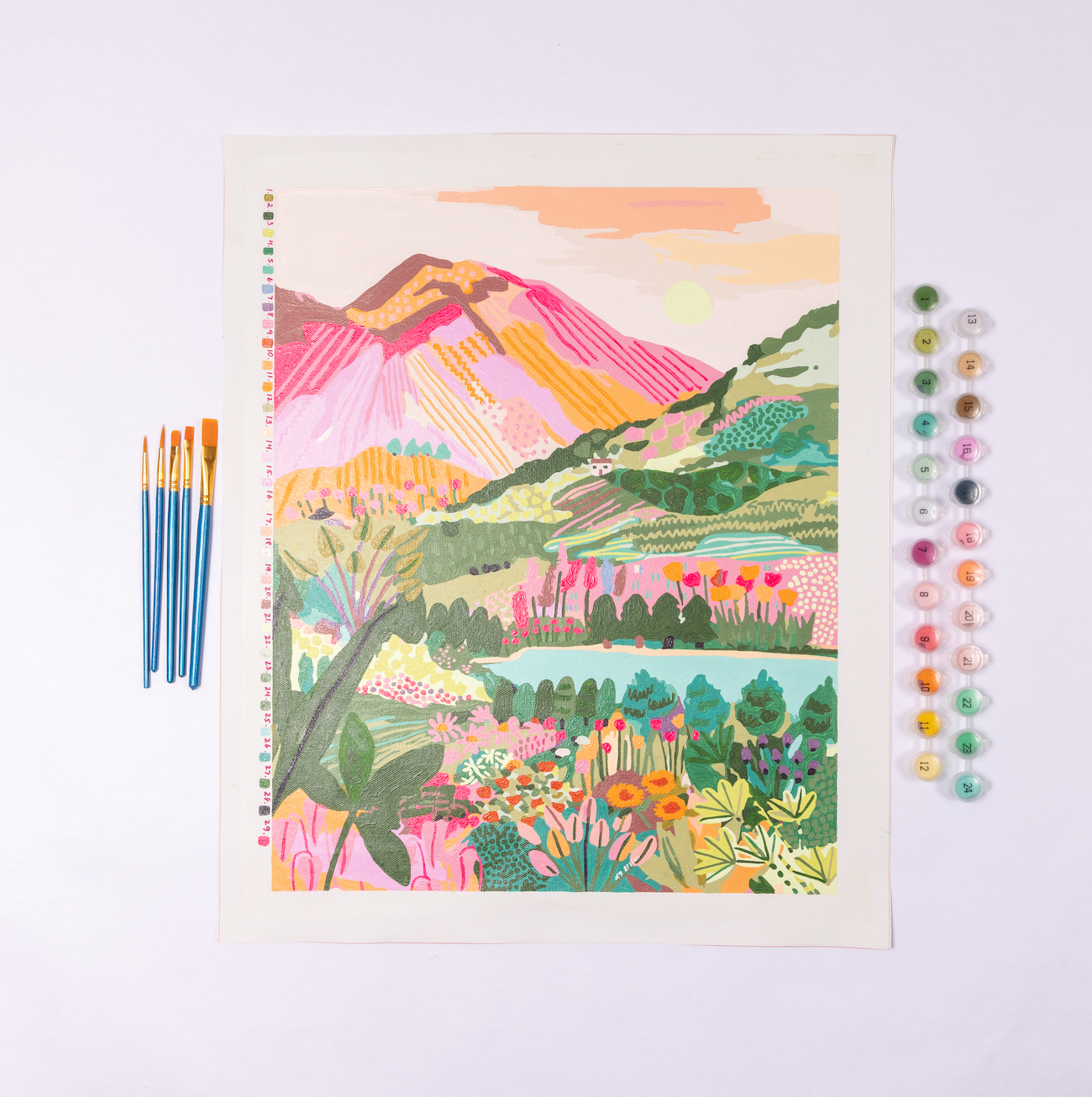Rainbow Mountain by Hebe Studio Paint by Numbers Deluxe