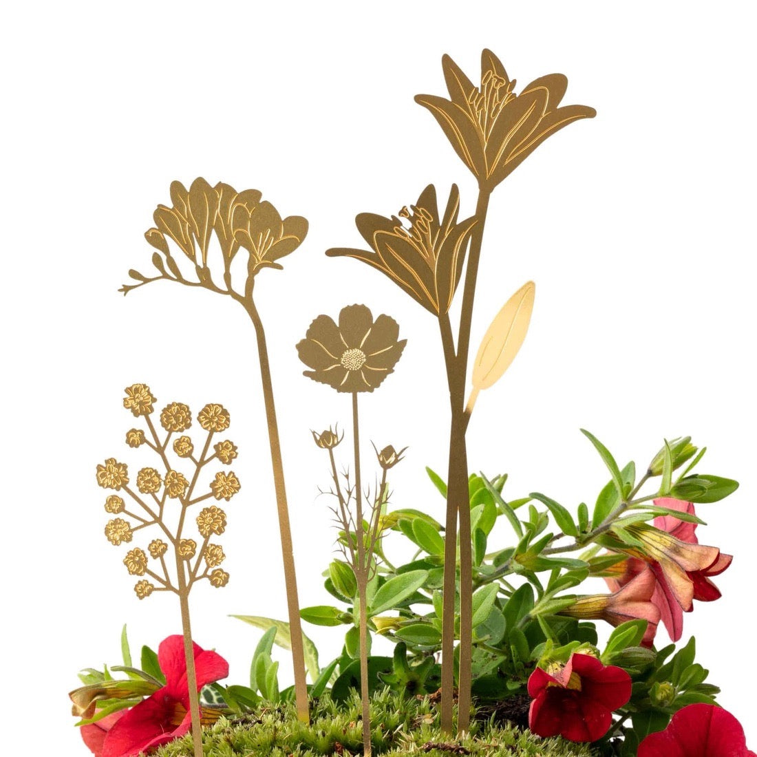 Brass Bloom Decorations