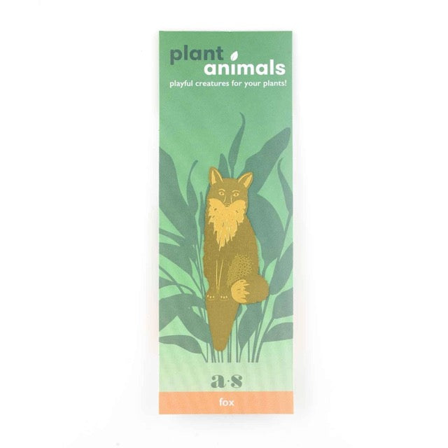 Fox Brass Plant Decoration