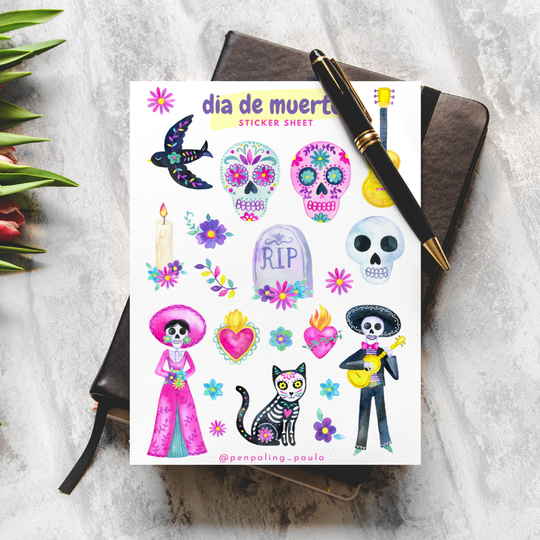 Dia De Los Muertos Sticker Sheet