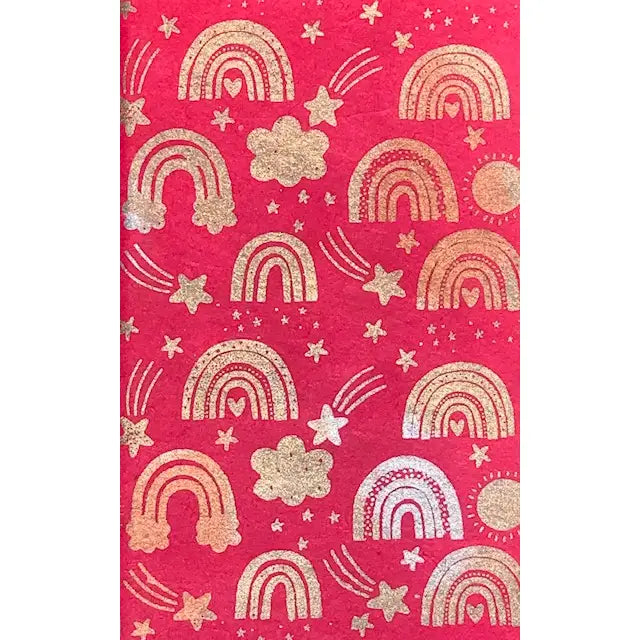 Pink Rainbow Party Notebook