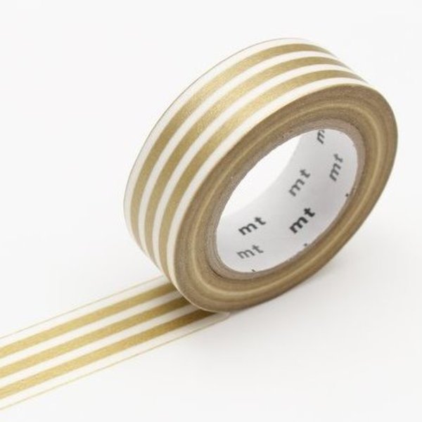 Washi Tape - Gold Stripes