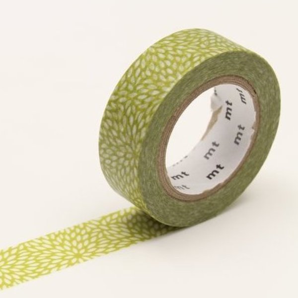 Washi Tape - Green Petals