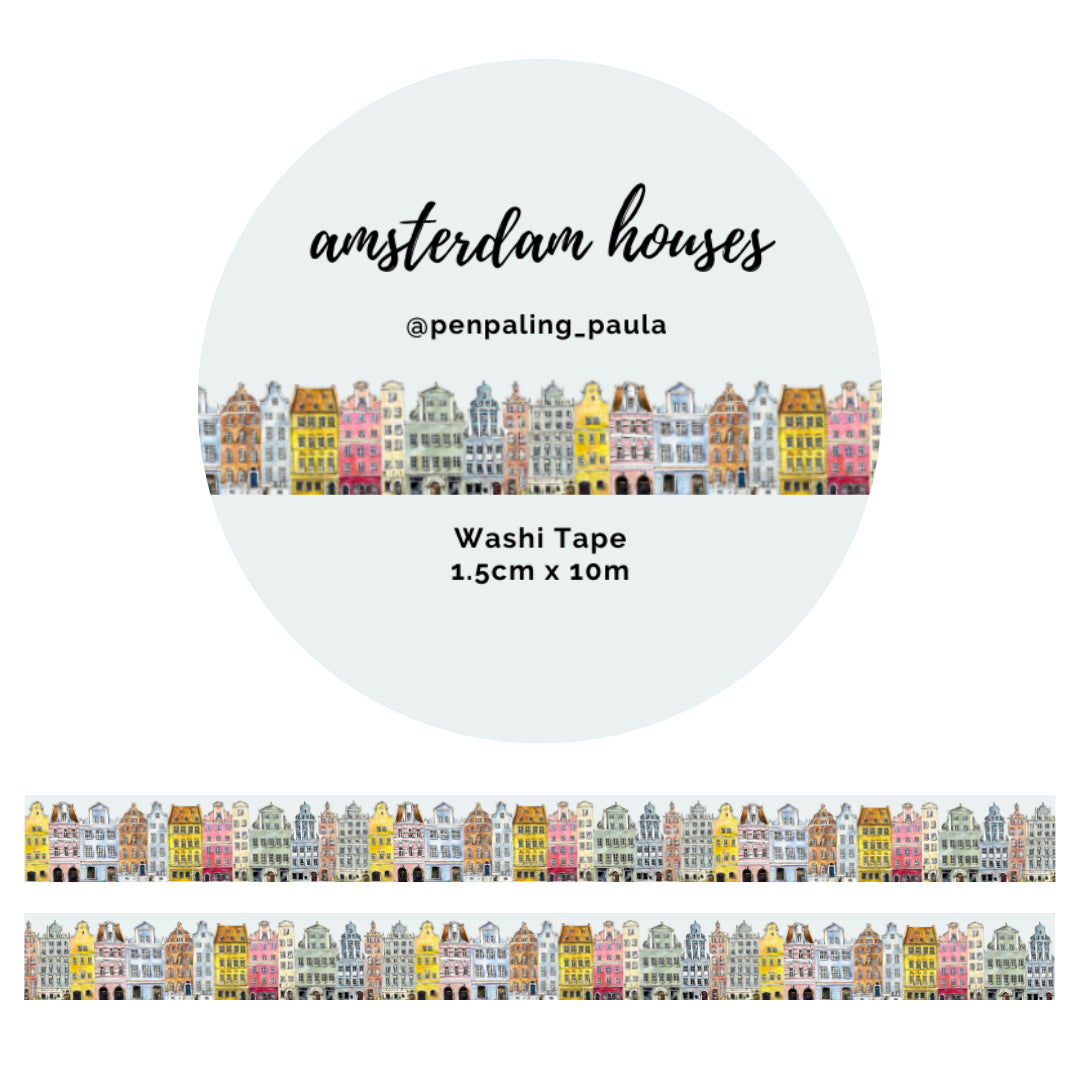 Row Houses Washi Tape