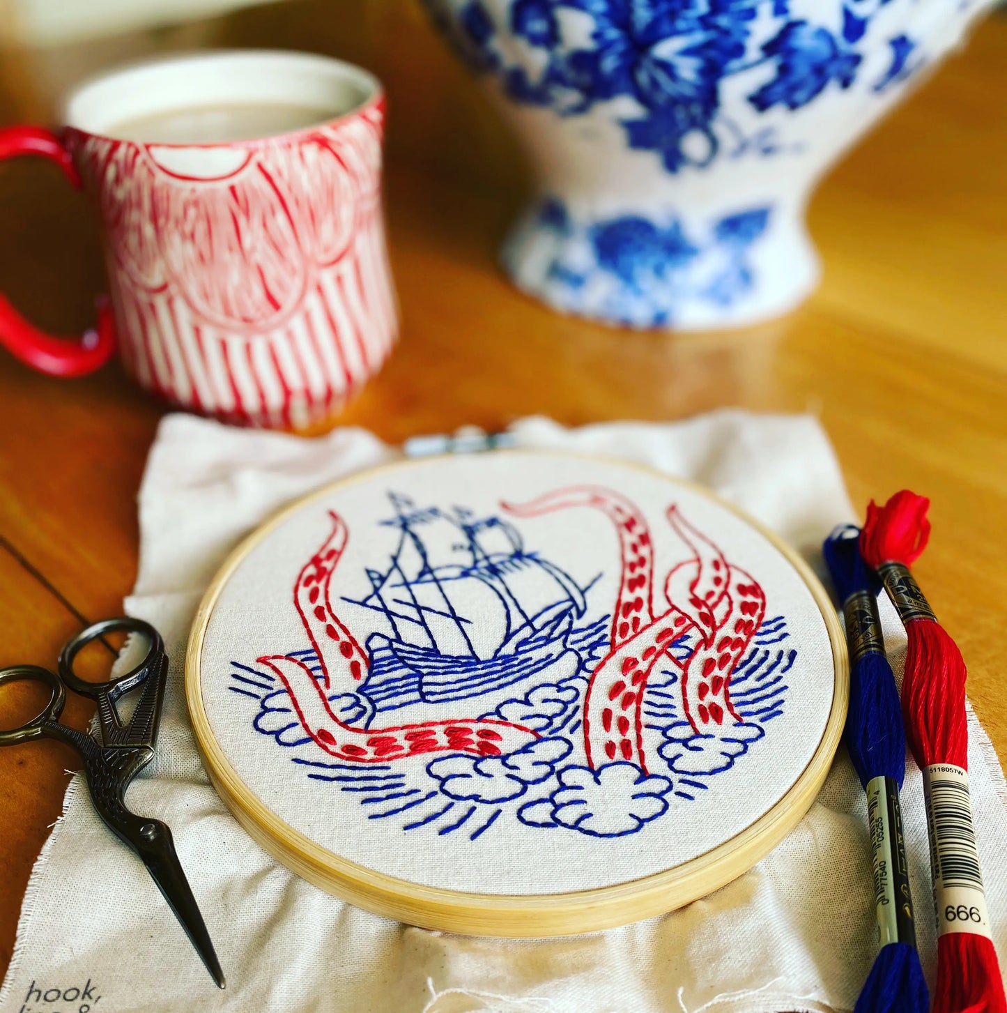 Kraken Embroidery Kit