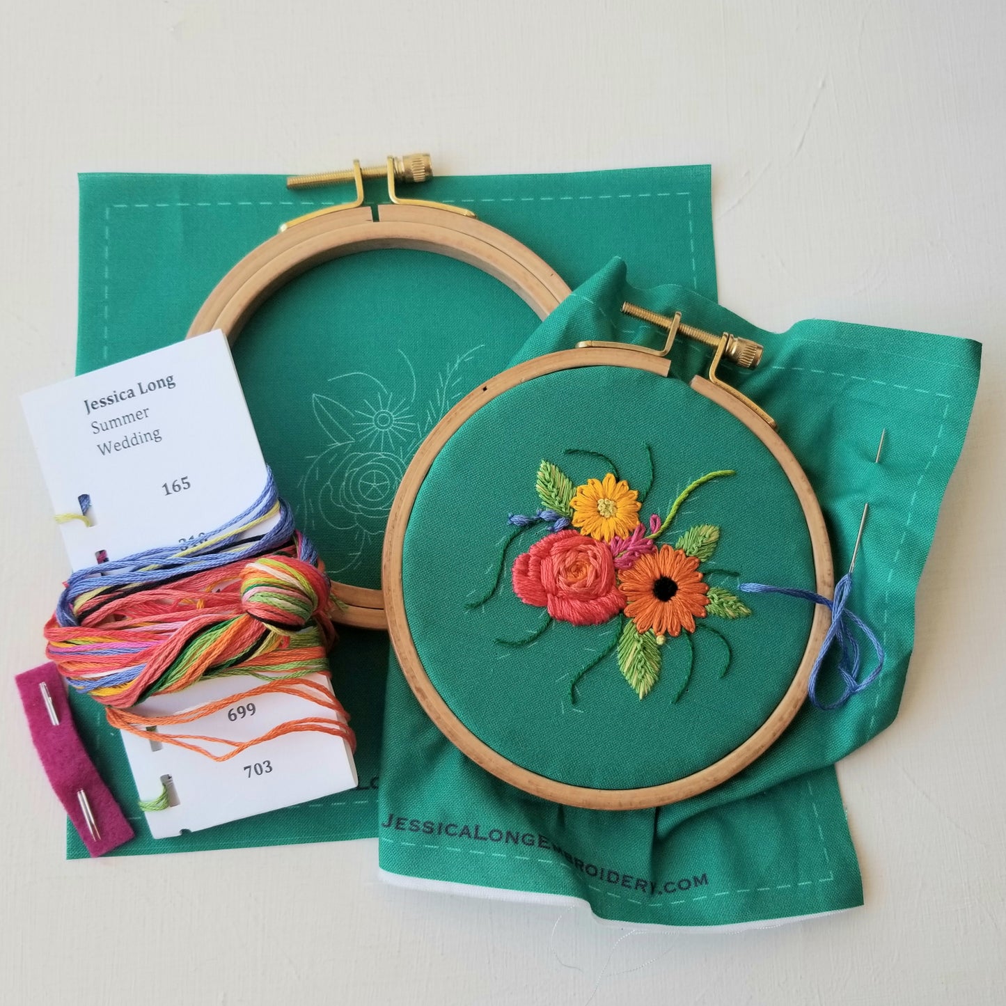 Embroidery Beginner's Kit - Summer Flowers