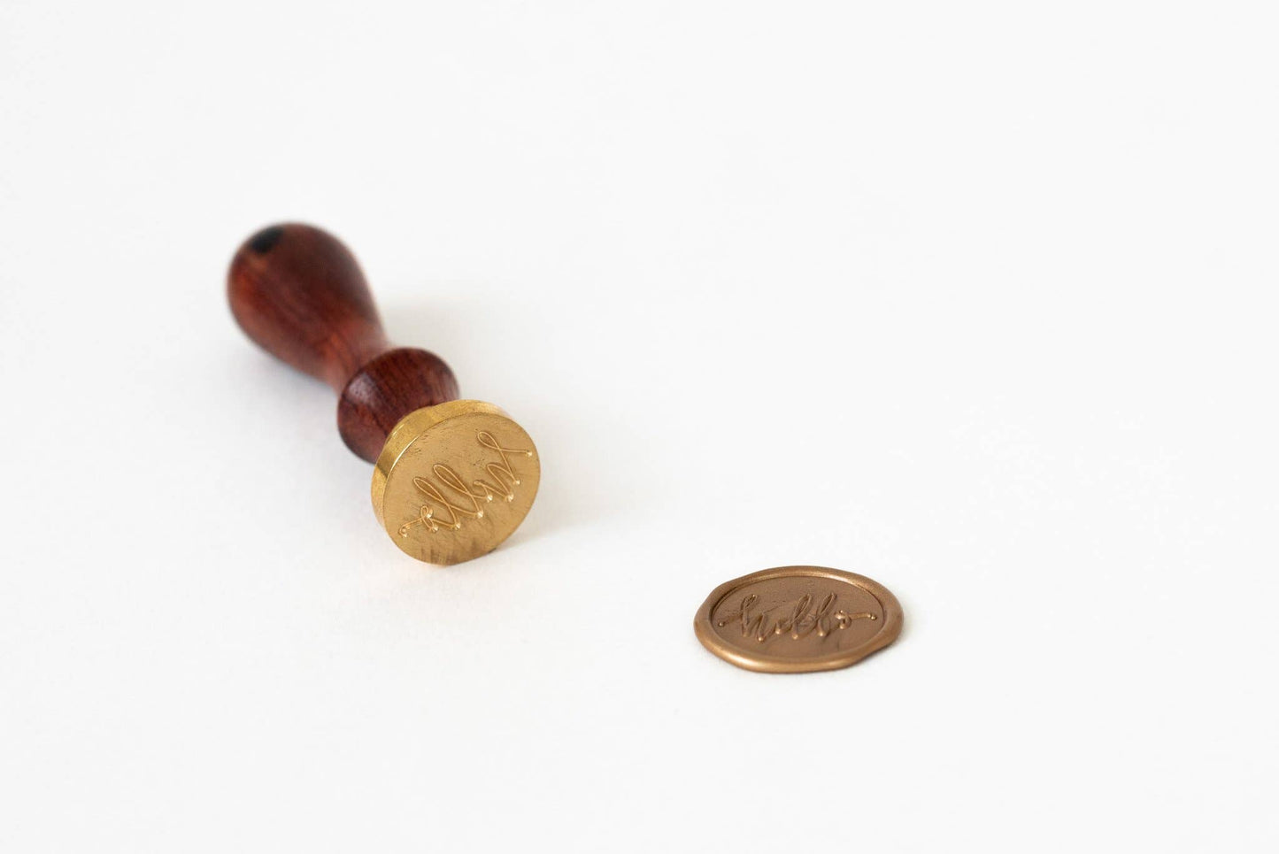 Brass Wax Seal & Rosewood Handle
